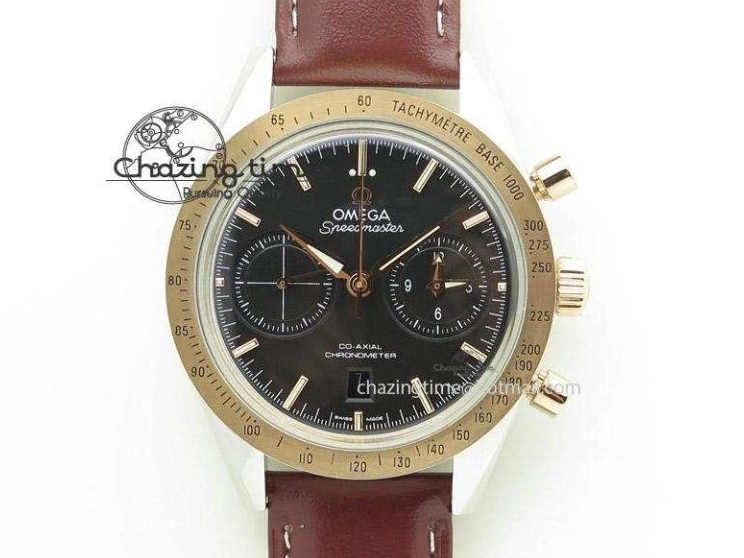 0326 Breathable Seamaster Professional Chrono RG Black Ceramic Black Dial On Black Gummy Strap A 8214